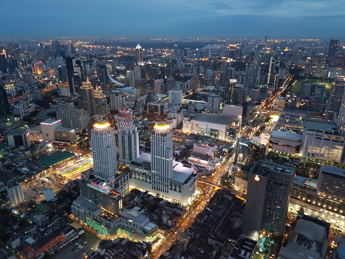 Výhled na Bangkok z Baiyoke Tower II