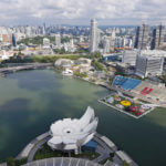 Výhled z Marina Bay Sands - Singapur